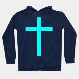 Latin cross (aquamarine) Hoodie